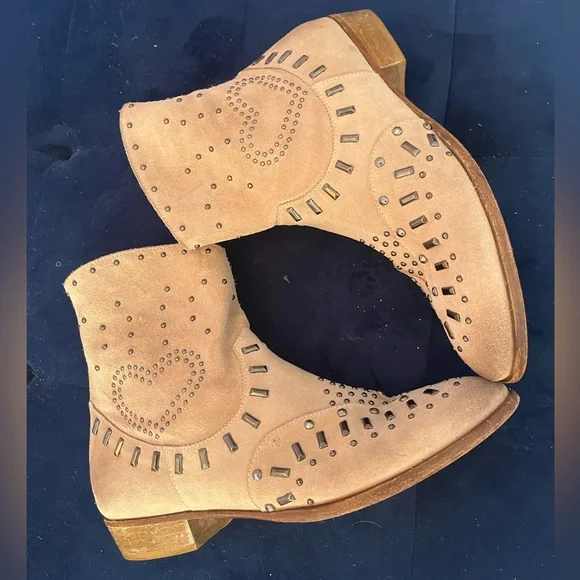 TWIN-SET SIMONA BARBIERI Western Studded Booties - Picture 5 of 13